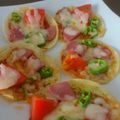えちさや's cooksnap of when they made ♪餃子の皮で簡単ミニピザ♪.