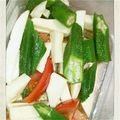 アキムシ's cooksnap of when they made オクラと長いもとトマトのピリ辛サラダ.