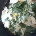 tiriko's cooksnap of when they made これだけで美味しい♪小松菜と豆腐の卵とじ.