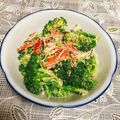 みぽぽ37's cooksnap of when they made ブロッコリー胡麻和え☆カニかま☆正月お節.