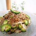あっぷるカモミール's cooksnap of when they made 梅醤油麹で酸っぱ甘味噌ゴーヤのそぼろ炒め.