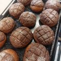 ゆいころままこ's cooksnap of when they made おやつに♪チョコメロンちぎりパンHB生地.