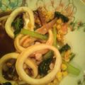 ayatake23's cooksnap of when they made イカとチンゲン菜のオイスター炒め.
