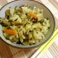 はちみつ花子's cooksnap of when they made 麺つゆでぱぱっと♪ささみ高菜炊き込みご飯.