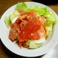 ♪ゆみこ♪'s cooksnap of when they made スモークサーモンのサラダ.