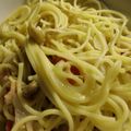 ぷちゃごん's cooksnap of when they made セミドライトマトとベーコンのパスタ♪.