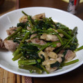 ベーカリーlov♡'s cooksnap of when they made 砂肝と空芯菜（エンサイ）のサッと炒め.