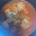 akilala's cooksnap of when they made トマトジュースdeミネストローネ.
