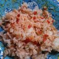minadongri's cooksnap of when they made 明太子とカリカリ梅のチャーハン☆.