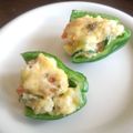 亜久里's cooksnap of when they made お弁当に♪♪残りポテサラ・ピーマンイン☆.