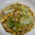 zawamin's cooksnap of when they made ＊レタスとひき肉の和風チャーハン＊.