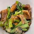 Faiza's cooksnap of when they made 小松菜ときのこと油揚げのおかか炒め.