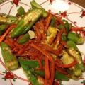 ヤムうんせん's cooksnap of when they made オクラとにんじんの炒め物.