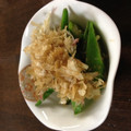 ekmiria's cooksnap of when they made オクラのみょうが添え.