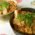 桜moon's cooksnap of when they made 冷凍食品でお手軽！カツ丼.