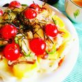 あんずanzu's cooksnap of when they made フライパンde餅ピザ③☆タラモピザ.