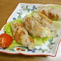 えたちゃん's cooksnap of when they made 残ったポテトサラダで☆肉巻きポテト.