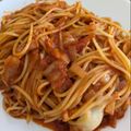 りゅーaqua's cooksnap of when they made モッツァレラと濃厚トマトソースのパスタ.