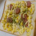 まいげん's cooksnap of when they made コーンで簡単＊朝食トースト.