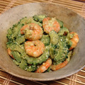 マトリョーシカさん。's cooksnap of when they made ゴーヤとエビのバジルマヨネーズ和え.