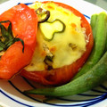 Bume's cooksnap of when they made 簡単ウマウマ♪トマトのまるごとグラタン.