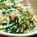 UGGray's cooksnap of when they made あともう一品！水菜の卵とじ.