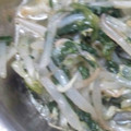 みめぐみりあ's cooksnap of when they made 超簡単♪モヤシとほうれん草のナムル.