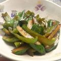 Marrietty's cooksnap of when they made ～キュウリとピーマンのウスター炒め～.