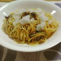 だみーど's cooksnap of when they made ツナと青じそオイルの和風醤油パスタ.