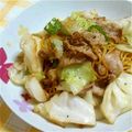 みね猫's cooksnap of when they made 豚肉とキャベツのガーリック焼きそば.