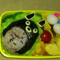 じゅらちゃんママ's cooksnap of when they made キャラ弁*簡単♪トトロのおにぎり弁当.