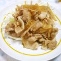 Haru Haru's cooksnap of when they made 野菜がたっぷり食べられる豚生姜焼き.