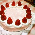 ぷちこりらっくま's cooksnap of when they made イチゴのマーブルレアチーズケーキ.