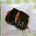 龍青空ママ's cooksnap of when they made ふわふわヘルシー☆豆腐と鶏ひきの磯辺焼き.