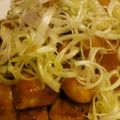 makihide's cooksnap of when they made 鶏肉のピリ辛、ネギのせ。.