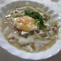 miyuki12's cooksnap of when they made 癒し味～❤納豆に落とし卵の豆乳お味噌汁.