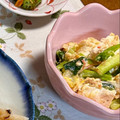 yesmama's cooksnap of when they made 豆腐と卵の小松菜かにかまあんかけ.
