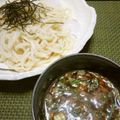 kemeta's cooksnap of when they made ピリ辛？ネバトロ♪ざるうどん.