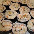 spainの娘's cooksnap of when they made カルシウムた～っぷり◎ご飯なし海苔巻き.