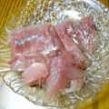 はっちぃ8's cooksnap of when they made いなだ（わらさ）の刺身.