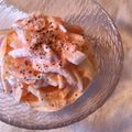 oimoﾁｬﾝ's cooksnap of when they made プチッと☆タラコ入り～イカサラダ❤.