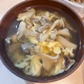 菜鳳子's cooksnap of when they made たっぷりきのことふわふわ卵の白だしスープ.