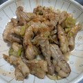 庵chai's cooksnap of when they made 鶏せせりとネギの✨和風ぽん酢黒胡椒炒め.
