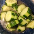 ちゃちゅ2's cooksnap of when they made 夏☆BBQや焼肉に！くせになるきゅうり.