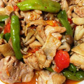 酒豪嬉嬉's cooksnap of when they made 鶏肉とししとうとしめじのトマト炒め.