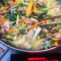 noitamina's cooksnap of when they made 豚肉と小松菜の塩炒め.