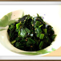 kurukurumin's cooksnap of when they made わかめと葉ねぎのゴマ油炒め.