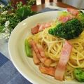 bobitin's cooksnap of when they made アスパラ＆ベーコンのパスタ✽コンソメマヨ.