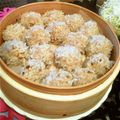 kojyu's cooksnap of when they made 簡単✿余りもち米で❀まん丸✿シューマイ.