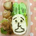 赤い電話's cooksnap of when they made キャラ弁☆ネギーおじさん　アンパンマン.
